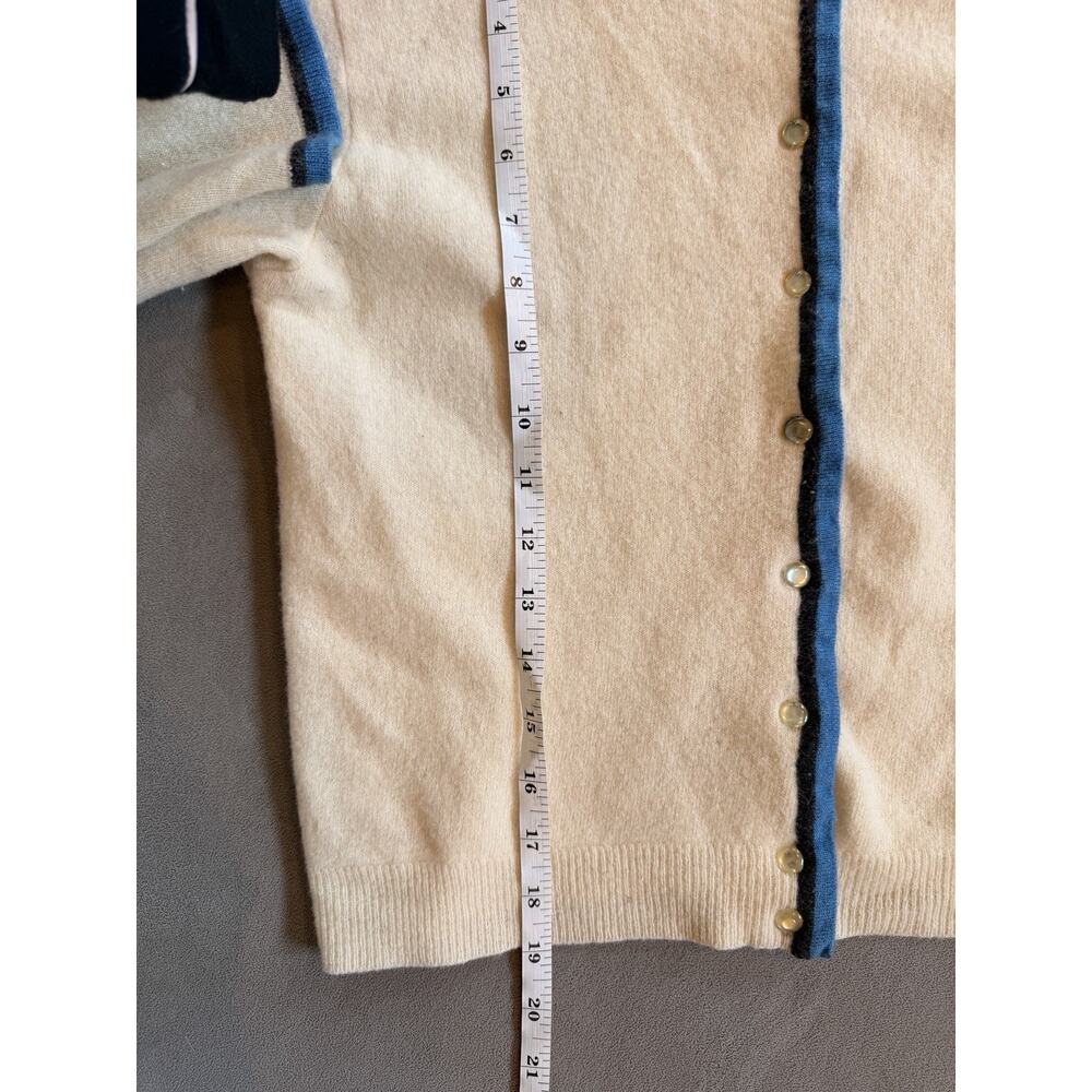 Women's VTG Free People Early 90’s 100% Lambs Wool Cardigan With Pearly Buttons - Picture 5 of 8